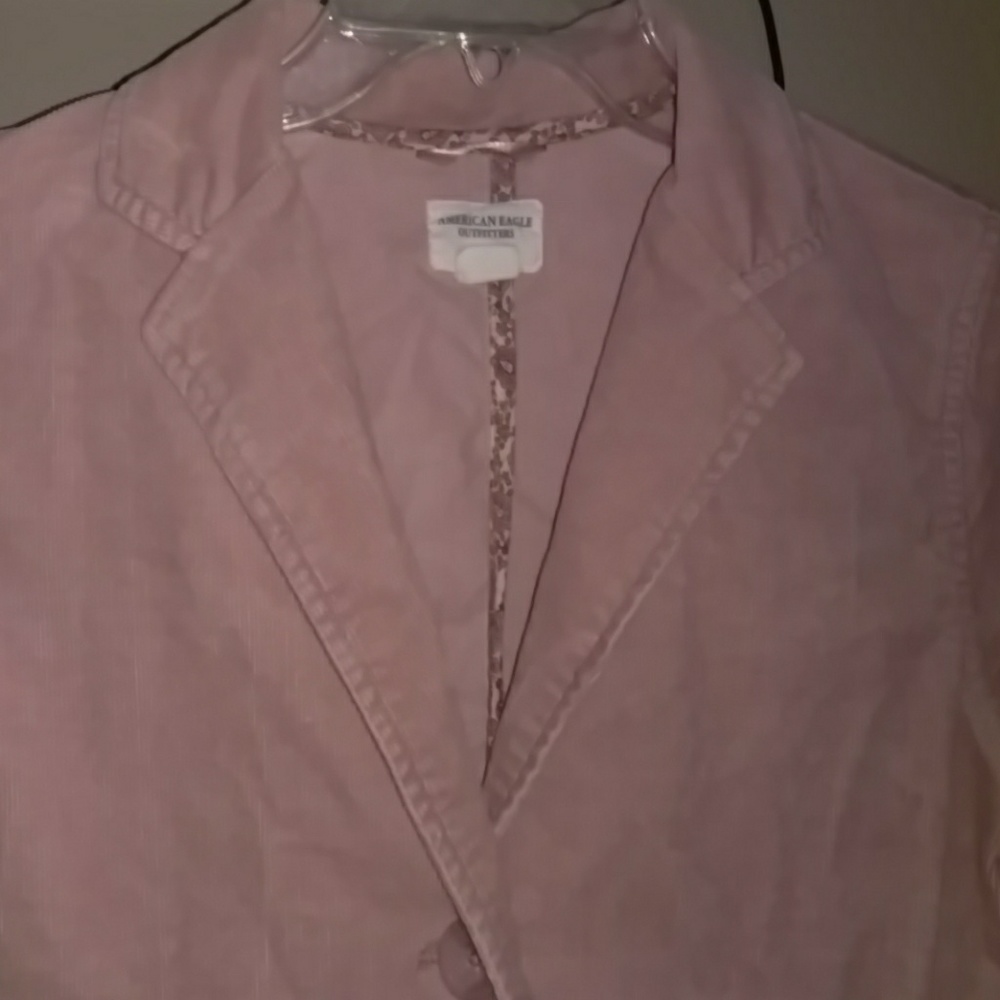 Pink corduroy blazer